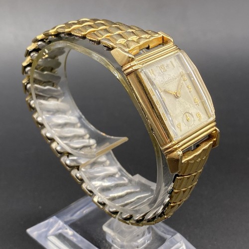 Vintage Bulova Watch Mechanical 21 Jewels 7AK USA Deco Style 10k Gold Filled - Picture 2 of 8
