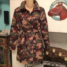 Amazing Vintage Puma Camo Camouflage Trench Coat S