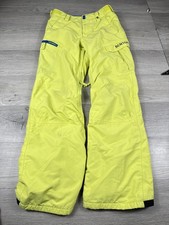 Burton Snow Pants Boys L Yellow Room To Grow Ski Snowboard Insulated Winter