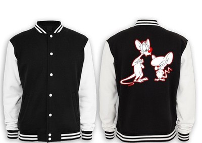 Pinky und der Brain Collegejacke Ratten Rats Comic Kult Fun Cartoon oldschool