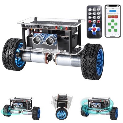DIY Self-Balancing Robot Car Kit - STEM Project, Ultrasonic Obstacle Avoidance,