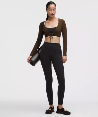$98 LULULEMON ALIGN 28'' BLACK HIGH RISE PANT LEGGINGS WOMEN SIZE 6