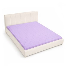 Cooling Gel Memory Foam Mattress Topper   Pressure Relief Bed Pad, Breathable Vo