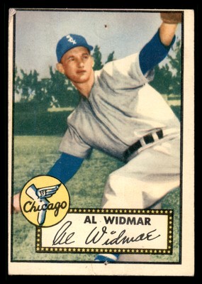 1952 Topps Al Widmar #133 Fair (pin holes) MC Baseball Card
