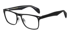 NEW Rag  Bone RNB 7011 003 Matte  Shiny Black Eyeglasses 52/18/145