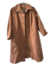 VTG Ladies Forecaster Of Boston Camel Color Coat Sz 11/12 100 Woven Polyester