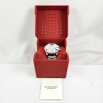 NEW Diesel Men's Mid Mega Chief Mirror Chronograph S/S Watch