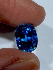 8.72cts Top Quality Natural Sea Blue Zircon Cushion Loose Gemstone