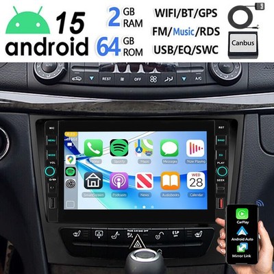 2+64G Android 15 Carplay 9'' Autoradio Für Mercedes E/CLS Klasse W211 W219 RDS FM