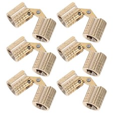  6PCS Brass Barrel Hinges Hidden - 8mm Invisible Barrel Hinges - Concealed