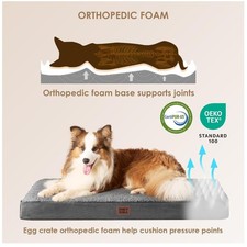 Orthopedic XL Dog Bed with Removable Washable Cover