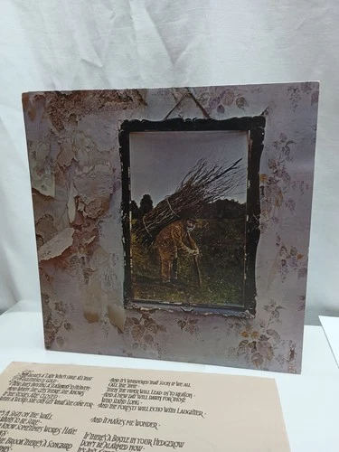 Led Zeppelin 4 IV Untitled Original 1971 Press Vinyl Record LP Album With Inlay