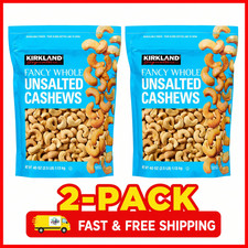 2-Pack Kirkland Signature Fancy Whole Cashews, Unsalted, 2.5 lbs