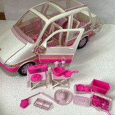 Vintage 1995 Mattle Barbie Picnic Rosa Caravan Mini Van #13185