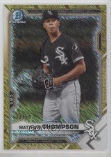 2021 Bowman Chrome Prospects Gold Shimmer Refractor 33/50 Matt Thompson 0nr3