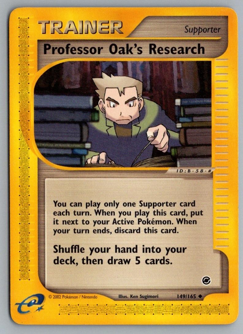 Professor Oak's Research 149/165 Uncommon Expedition Base Set Pokemon LP
