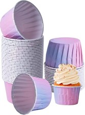 300 Pcs Gradient Paper Muffin Liners, Tulip Cupcake Liners, Baking Liners
