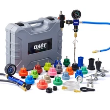 OMT 31pc. Master Coolant Vacuum Refill Kit with 23 Radiator Adapters Vacuum Pump
