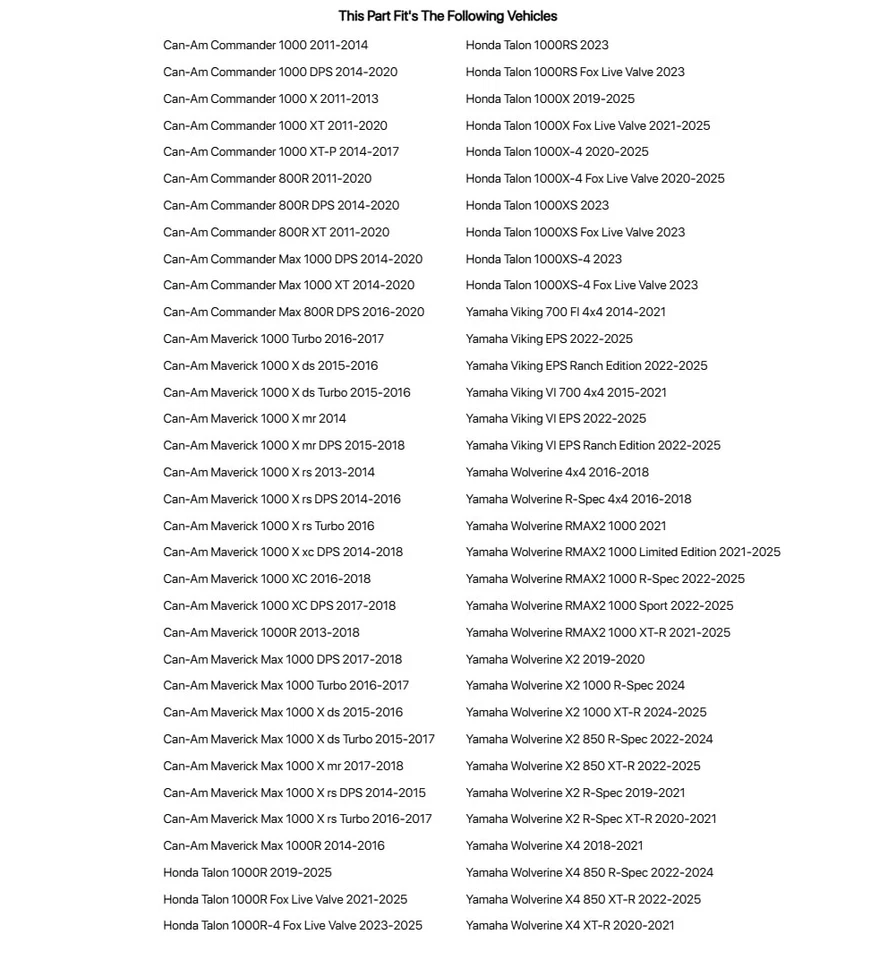 Kit de gato de tijera Tusk UTV para Yamaha Viking VI 700 4x4 2015-2021 Foto 2 de 4