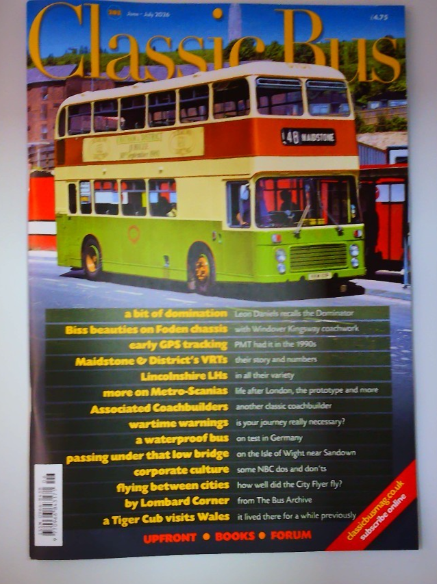 Classic Bus magazine June/July 2026 Dominator, early GPS, City Flyer & more