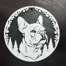 French Bulldog Christmas Ornament – Dog Lover Gift – Frenchie Holiday Tree Decor