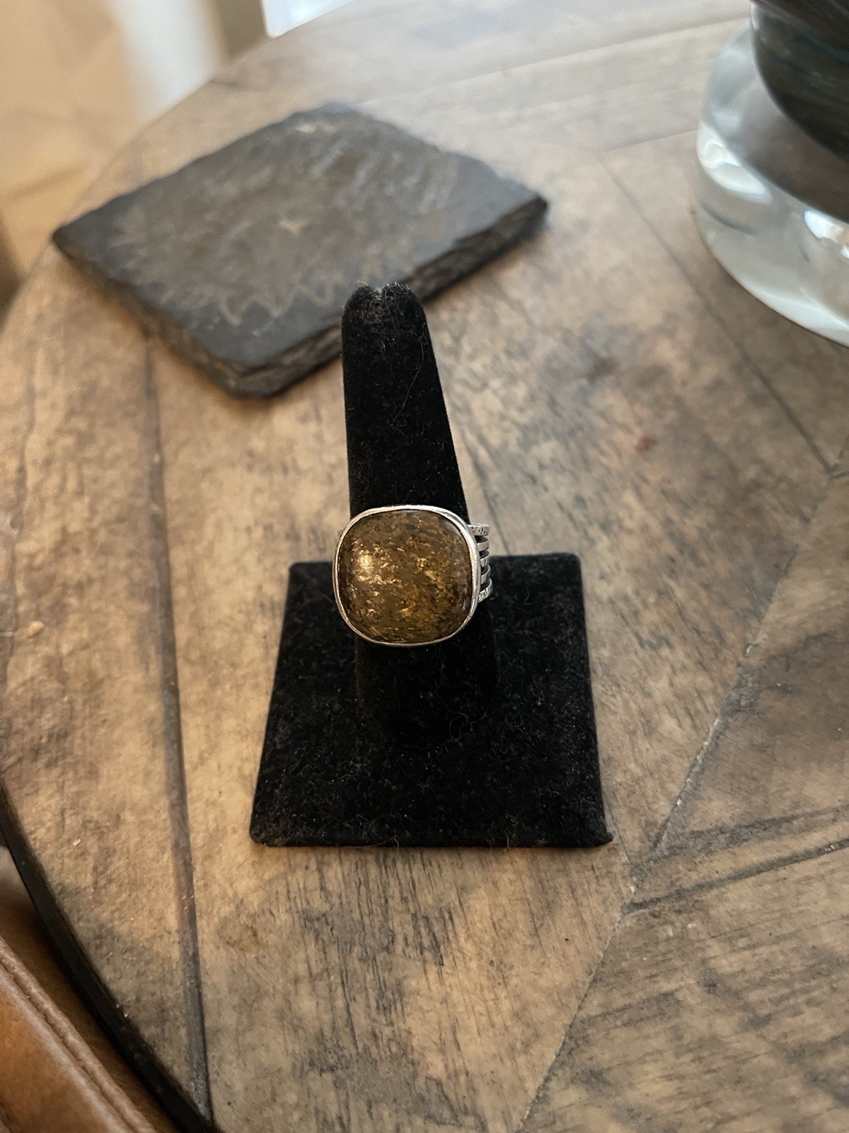 SILPADA Bronzite Sterling Statement Ring- SZ 9 - image 1