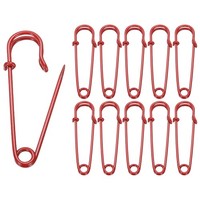 20X Sicherheitsnadeln 63Mm FüR Kleidung Rot