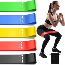 Resistance Bands for Working Out, 5-Pack Elastic Exercise Bands for Strength