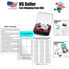 4 Pcs Card Grading Set with 30X Magnifying Graded Submissions Card Centering ...