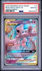 2019 POKEMON SUN & MOON UNIFIED MINDS #71 MEWTWO & MEW GX PSA 10
