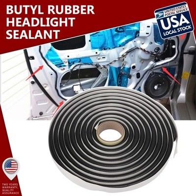 4M Butyl Tape Rubber Glue Adhesive Car Windshield Headlight Door Sealant Reseal