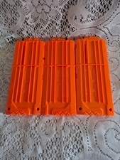 Nerf N-Strike Elite Dart Gun 12 Round Magazine Clip - Orange / Clear LOT of 3