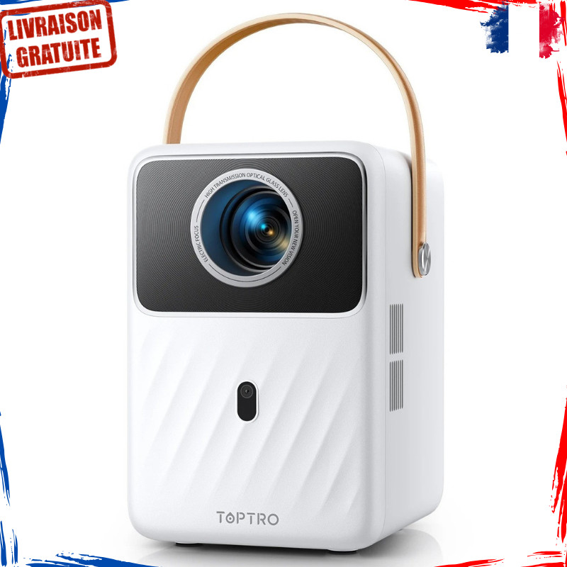 Vidéoprojecteur portable FHD 550 ANSI lumens à mise au point automatique