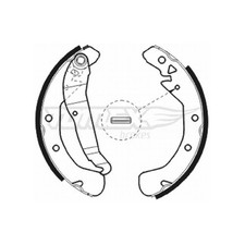 Bremsbackensatz hinten für Opel Astra F T92 G F70 T98 F35 H A04 Vectra | 241034