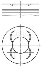 Piston de moteur 028 PI 00153 002 MAHLE pour SEAT AUDI VW SKODA