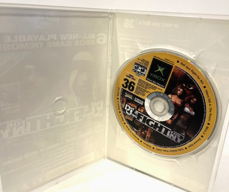 OFFICIAL XBOX MAGAZINE DEF JAM FIGHT FOR NY GAME DEMO DISC #36 OCTOBER 2004 - Image 3 of 4
