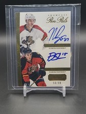 2013-14 Playbook Pen Pals Rookie Auto Bjugstad & Shore /99 Florida Panthers 