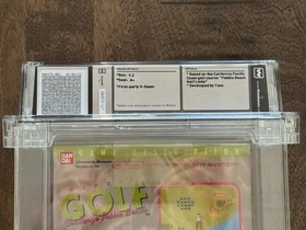 Bandai Golf: Challenge Pebble Beach (NES) WATA 9.2 A+ New Sealed Graded CGC VGA