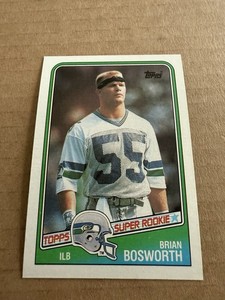 1988 Topps #144 Brian Bosworth Rookie NMT MINT Seattle Seahawks NFL Football