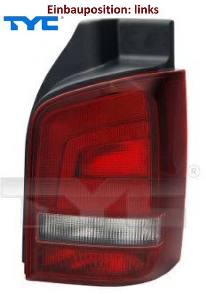 TYC 11-11594-11-2 Heckleuchte Links RüCklicht Hecklicht RüCkleuchte FüR VW-image
