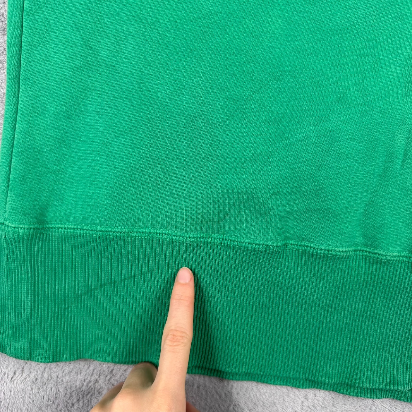 Vintage Nike 2000's Y2K Green White Spellout Swoosh Size Medium Sweatshirt image 8