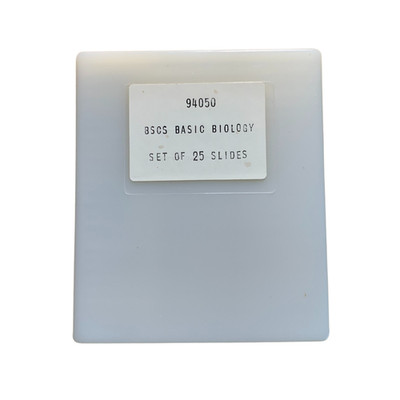 Basic Biology Slide Set, 25 Prepared Slides in Plastic Case