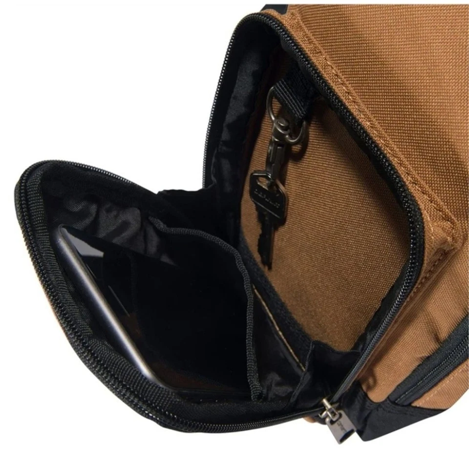 NWT Carhartt | Legacy Rain Defender Canvad Cross Body Gear Organizer Bag Brown - Image 3 of 4