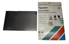 AbilityOne Skilcraft LCD Monitor Privacy Shield Filter Black For 22" Monitor