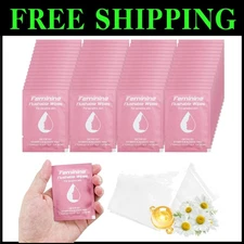 Travel-Size Flushable Feminine Wipes with Chamomile – Ideal for Sensitive Skin