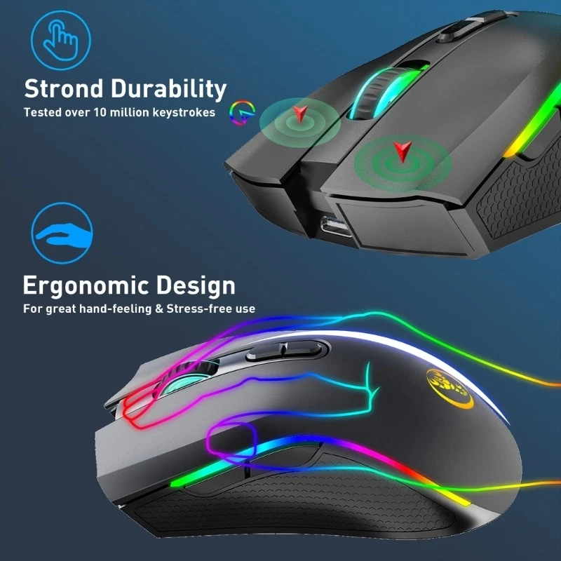 New 2.4G Wireless Gaming Mouse Electronics Accessories with 4800 DPI Cursor - Image 4 of 4