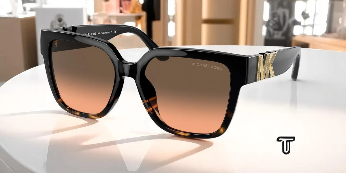 Michael Kors Oversized Black Sunglasses for Women for sale  display picture 2