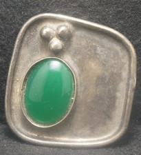 XD15141 FANTASTIC VINTAGE 1970s ABSTRACT ARTWORK UNISEX FASHION BELT BUCKLE