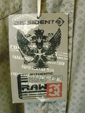 NEW QUALITY MENS DISSIDENT KHAKI BEIGE LONG SLEEVED SHIRT SIZE L    # 423