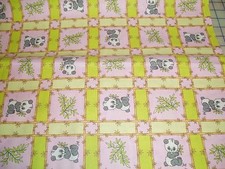 Precious Moments Panda Bears baby toddler complete sheet set pink